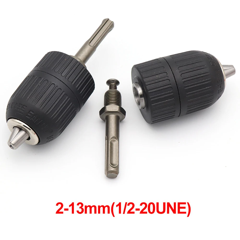 

2-13MM Drill Chuck SDS Plus Shank Adapter Thread Change Converter Keyless Tools For Screwdriver Drill Bits Chuck Tool Accessory