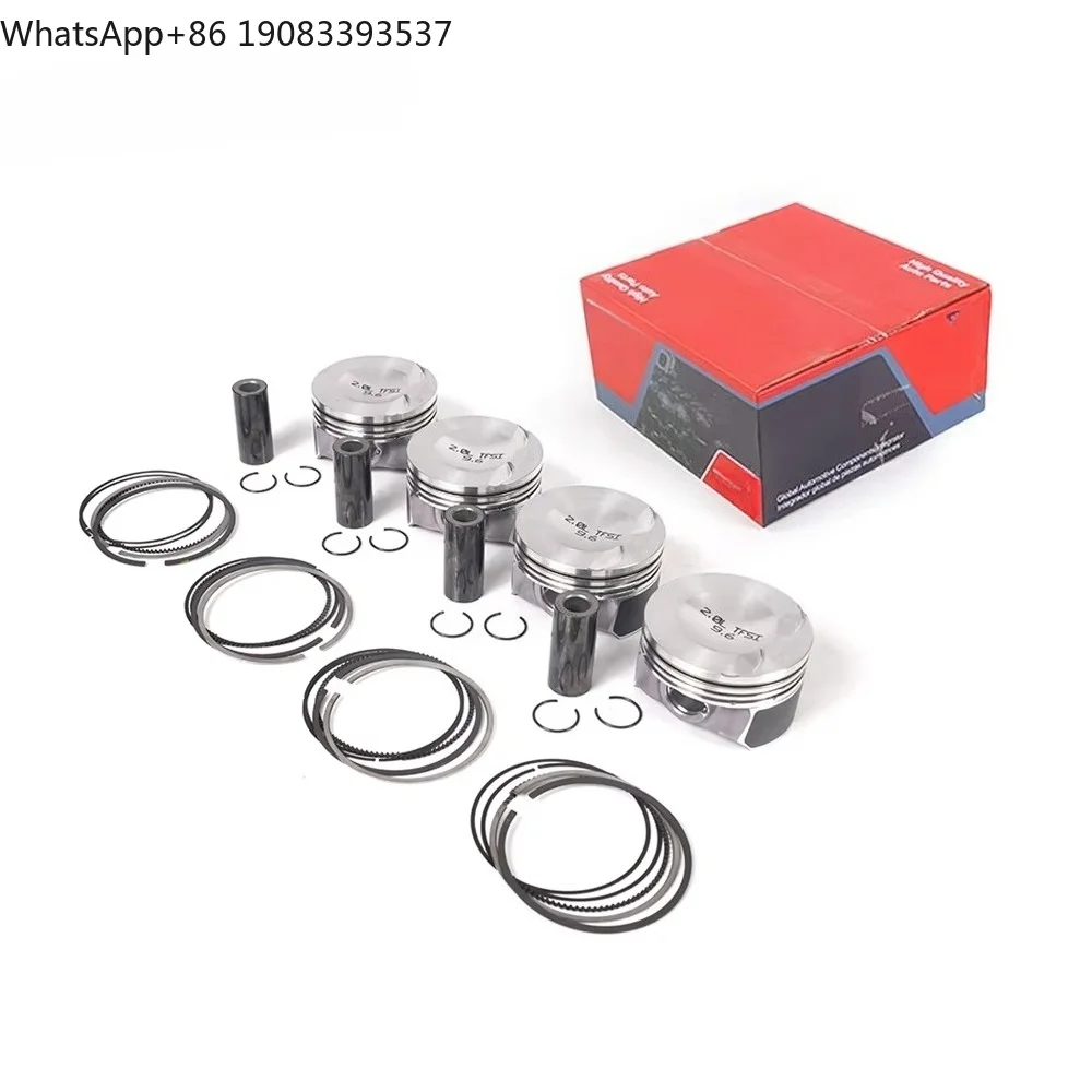 RACEORLY Engine Piston Set with 23mm Pin for Audi VW GTI A4 Q5 EA888 2.0T TFSI 06L107065R 82.5mm STD