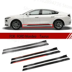 FOR FORD Mondeo  Taurus 2M Car Side Skirt Extension Plate Lip Separator Bumper 2.18M Racing Side Spoiler