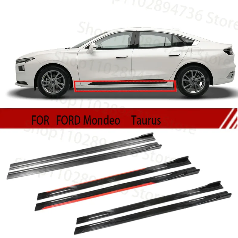 FOR FORD Mondeo  Taurus 2M Car Side Skirt Extension Plate Lip Separator Bumper 2.18M Racing Side Spoiler 