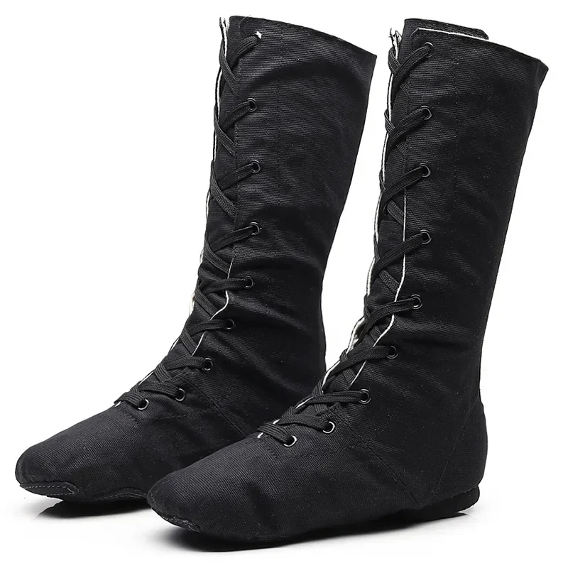 1pair/lot Men Women Sports Dancing Sneakers Jazz Dance Shoes Canvas dance boots women Dancing short boots Girls/Boys Dance Shoes