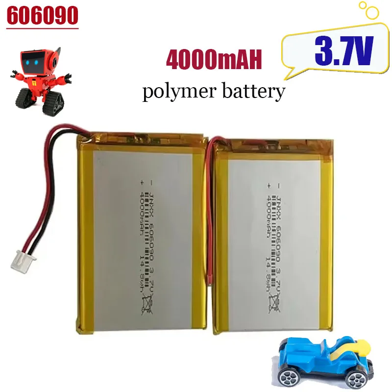 606090 4000mAh Аккумулятор Power Bank3.7vRechargeable Lithium Battery for GPS Camera Tablet Electric Toys Lithium PolymerBattery