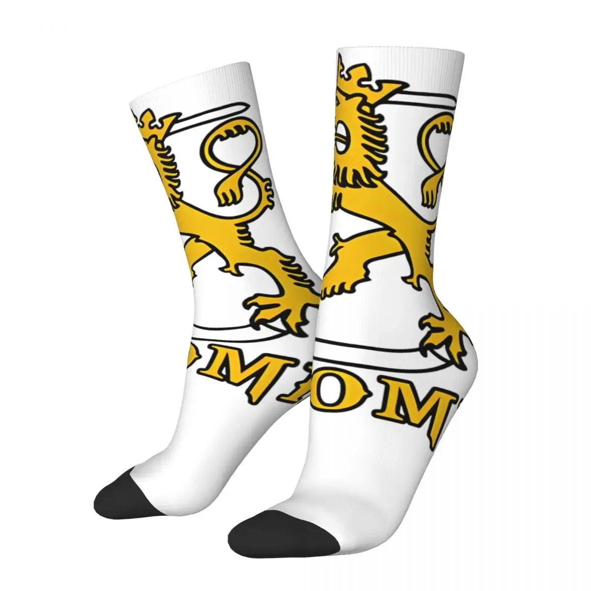 Suomi Finland Lion Helsinki Design Theme All Season Socks Stuff for Male Breathable Crew Socks