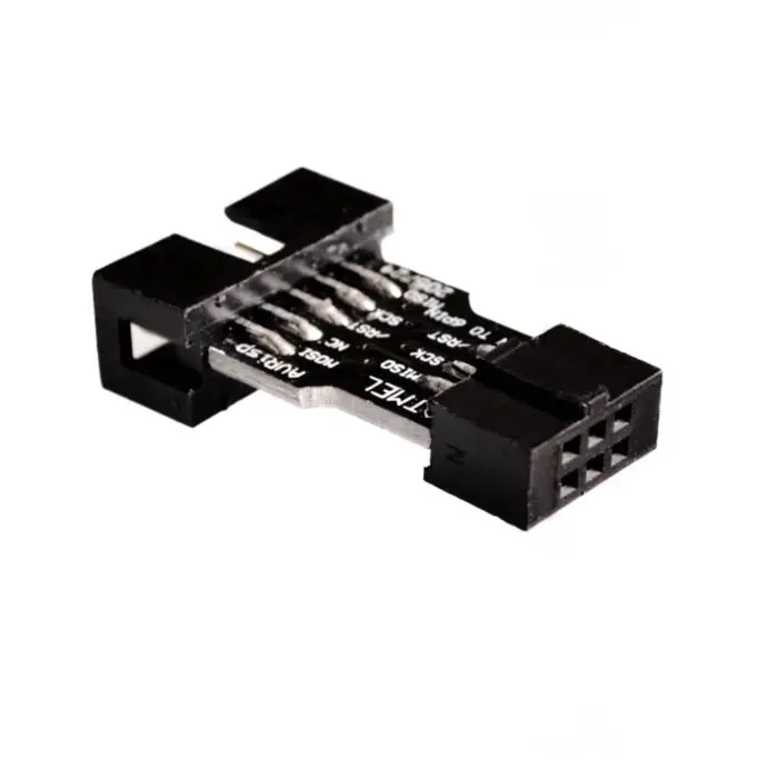 Placa adaptadora para AVRISP MKII USBASP STK500, 10 pinos a 6 pinos, alta qualidade
