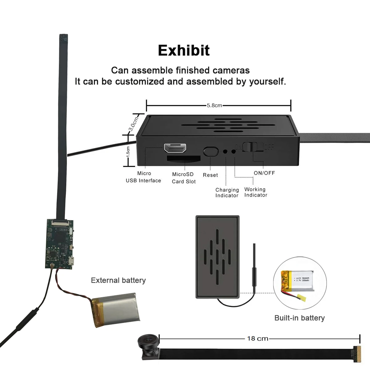 

4K DIY wireless WiFi 2.0MP camera motherboard supports smartphone applications to remotely watch live 1080p camera module repair