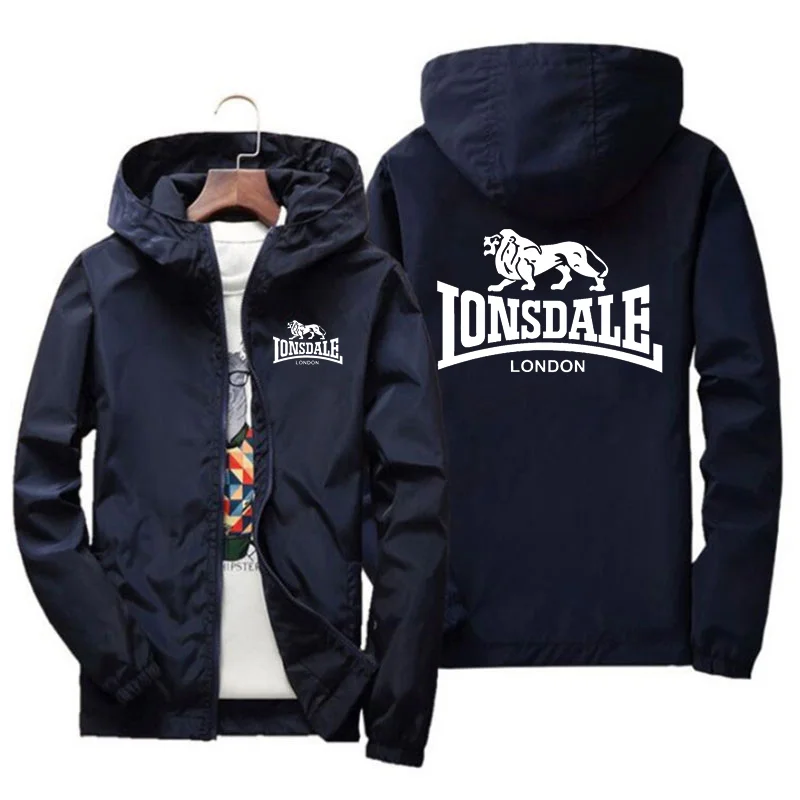 LONSDALE ملابس رياضية صيفية للرجال على طراز الهيب هوب ستريت للرجال والنساء كاجوال للركض مقاومة للأشعة فوق البنفسجية ومقاومة للمطر للطلاب