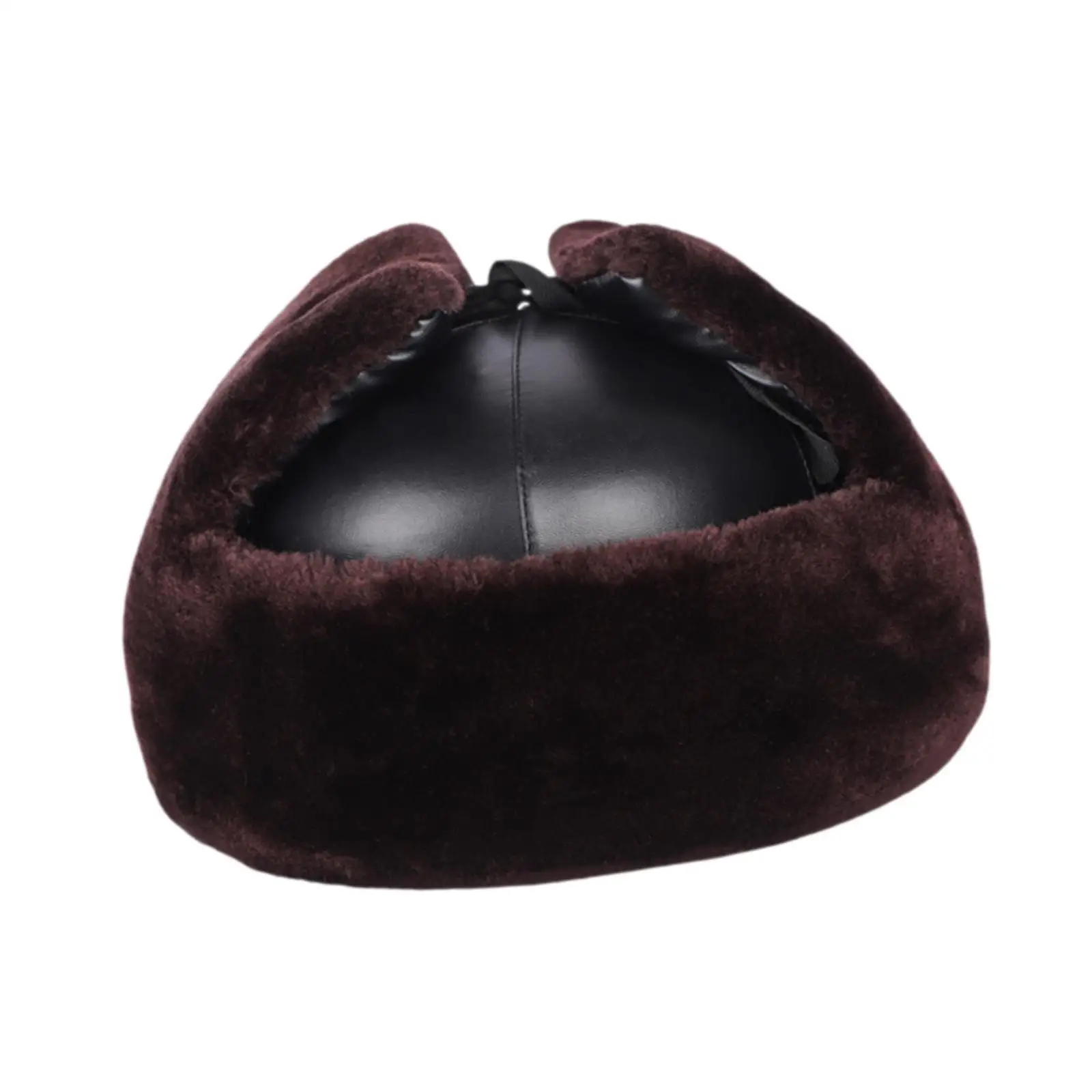 

Winter Warm Ear Protection Hat Bomber Hat Soft and Comfortable Headgear Ear Protector Flat Roof Cap for Outdoor Sports Hiking