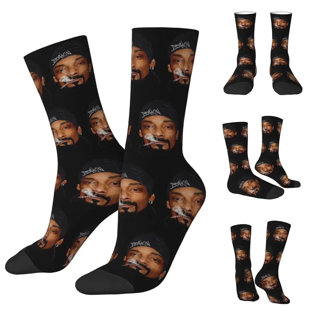 Calcetines Unisex acogedores con estampado 3D, diseño loco al aire libre, Snoop Dogg Doggystyle, calcetines interesantes para las cuatro estaciones