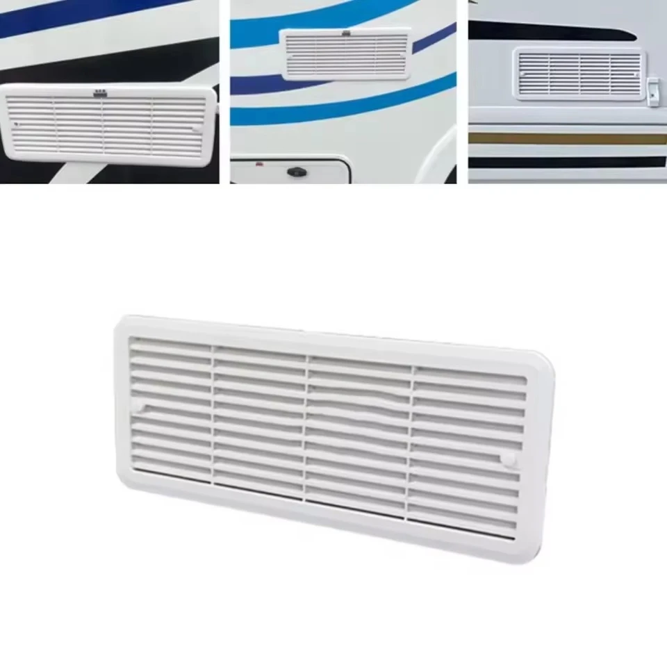 Campervan Cooling Vent Louvers 62445480 for Thetford Refrigerator Vent Mounting Grille Caravan Motorhome RV Side Vent Fan