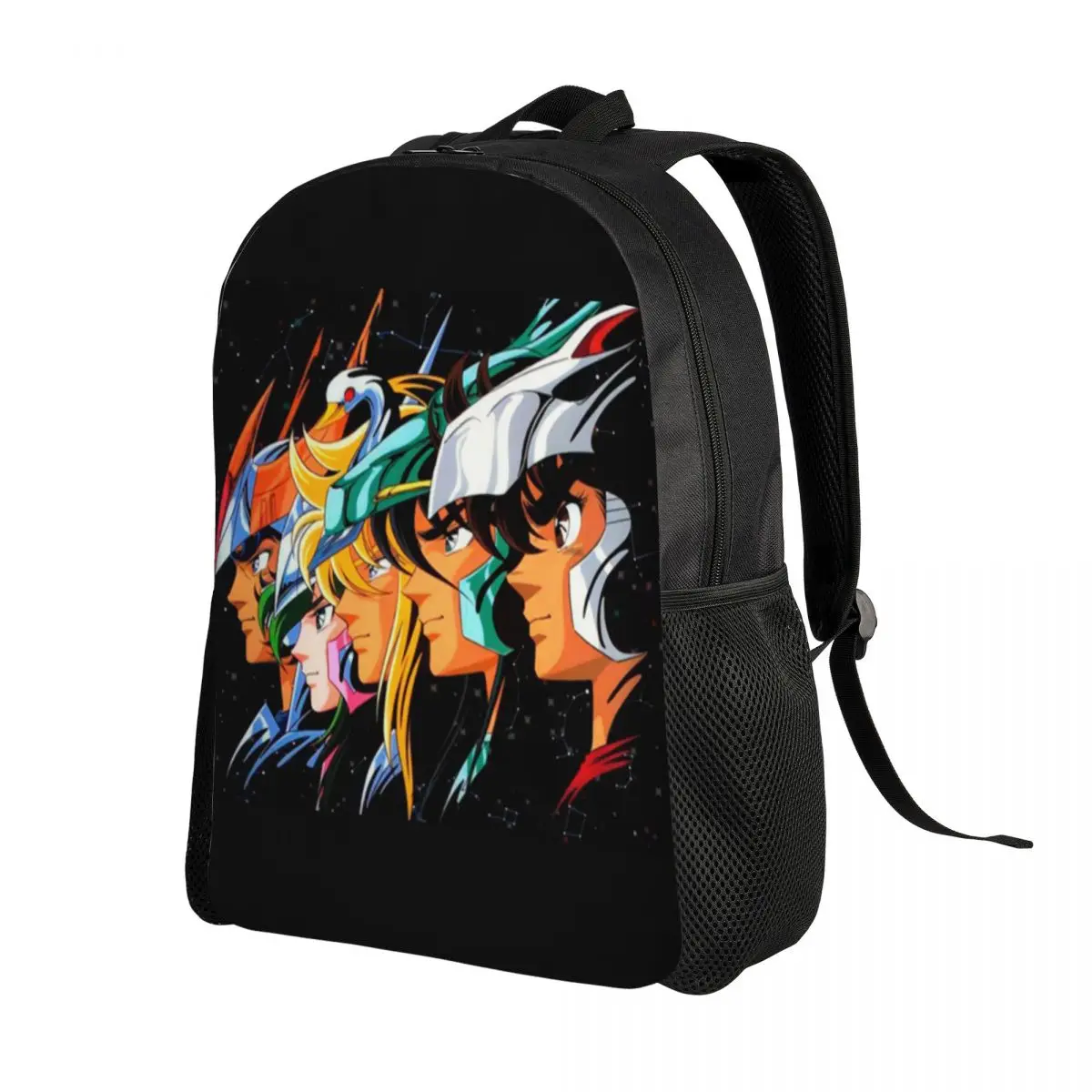 Customized Knights Of The Zodiac Backpack Men Women School College Student Bookbag Fits 15 Inch Laptop Saint Seiya Manga Bags