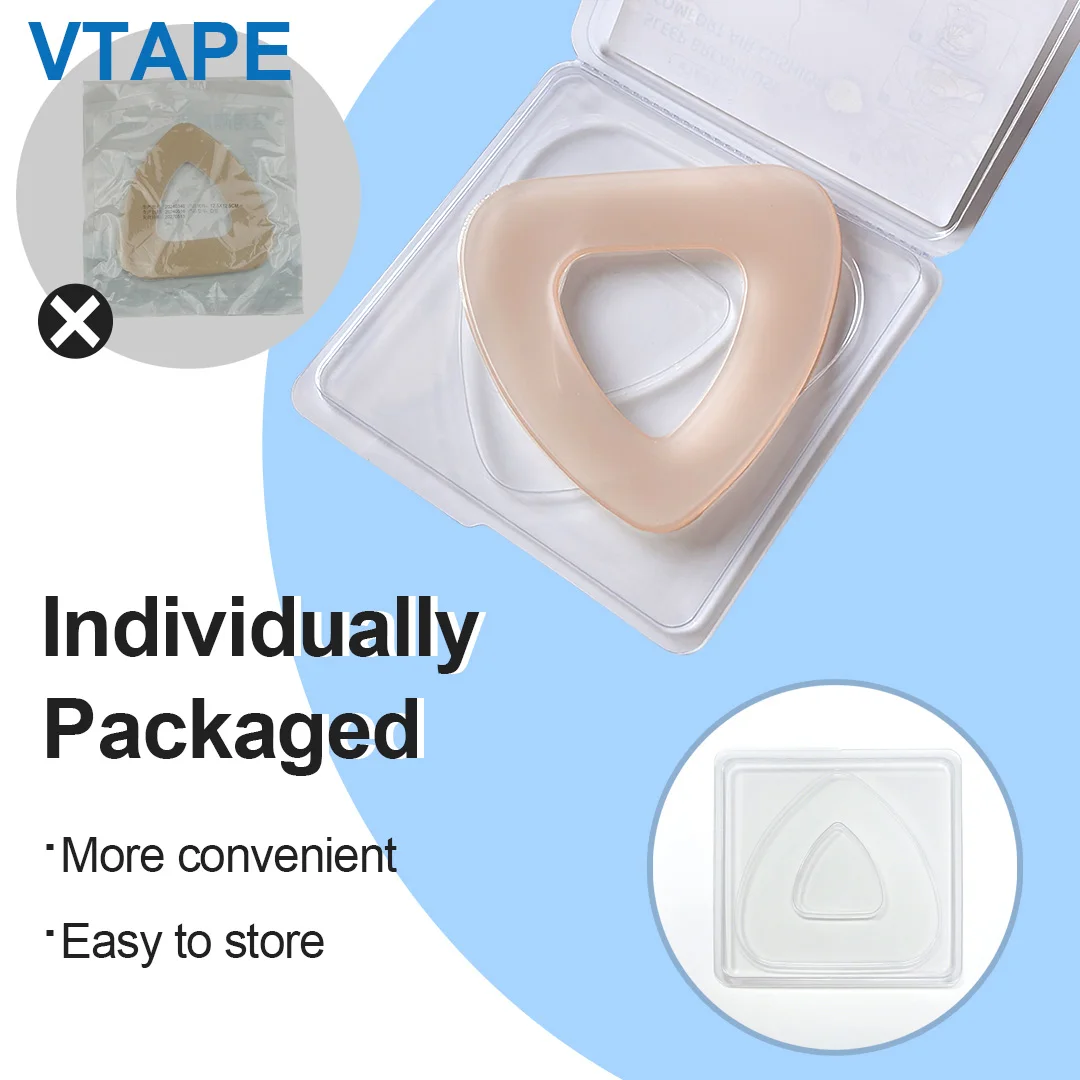 4 Pcs Soft, non-slip silicone nasal pads for CPAP masks. Improves the seal, comfort, and sleep quality