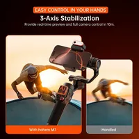 Hohem M7 iSteady M7 M6 Gimbal Stabilizer for iPhone Android,tripod phone stand 3-Axis Gimbal, AI Tracking with Fill Light