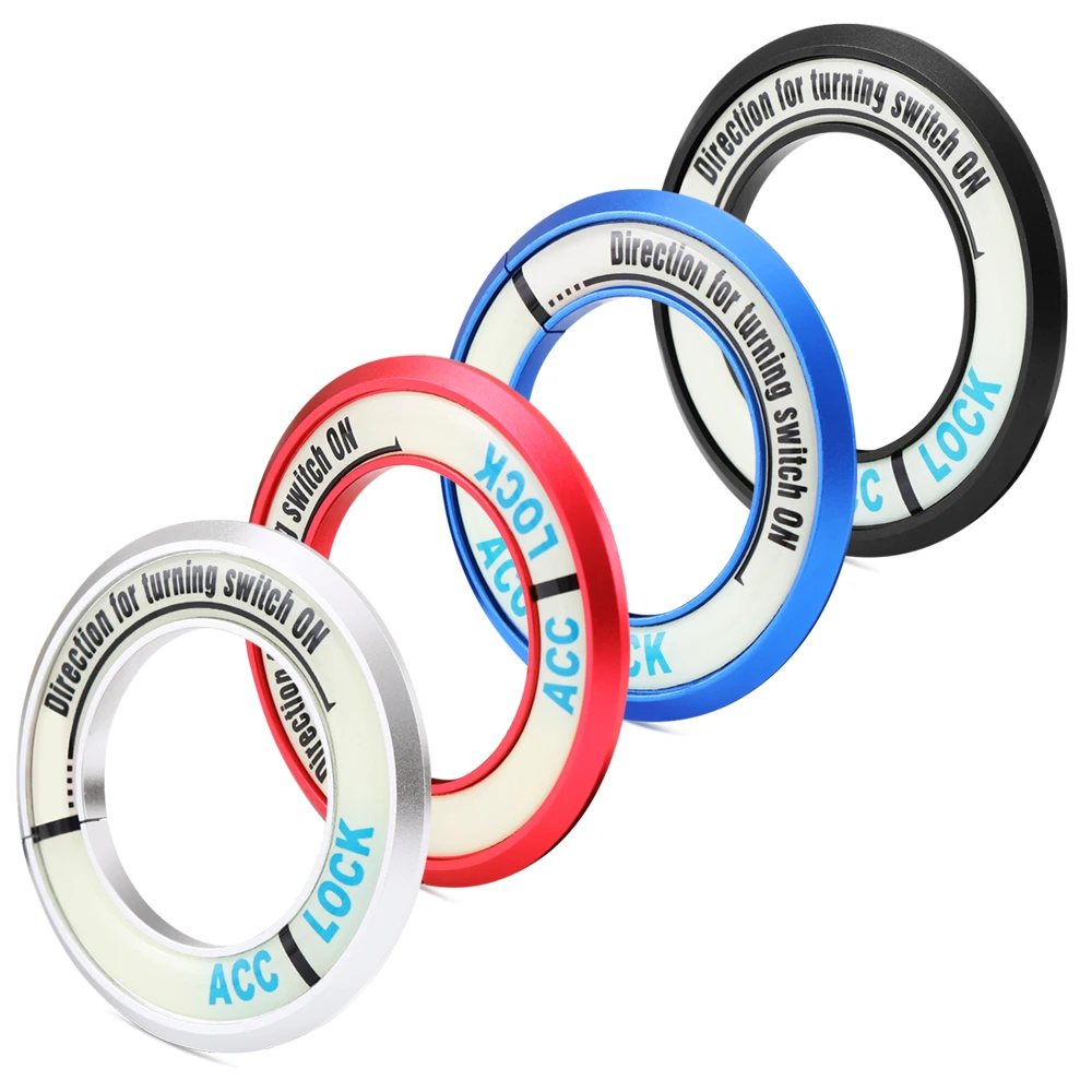 For Chevrolet Cruze Aveo Lacetti Niva Spark Orlando Epica Sail Sonic Luminous Car Ignition Switch Key Hole Ring Sticker