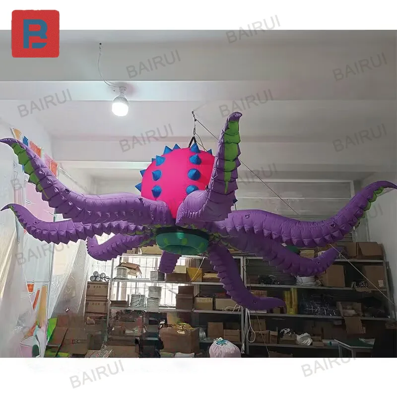 

Inflatable suspended jellyfish, animal air models, with blowers, outdoor stage decoration props, can be hung