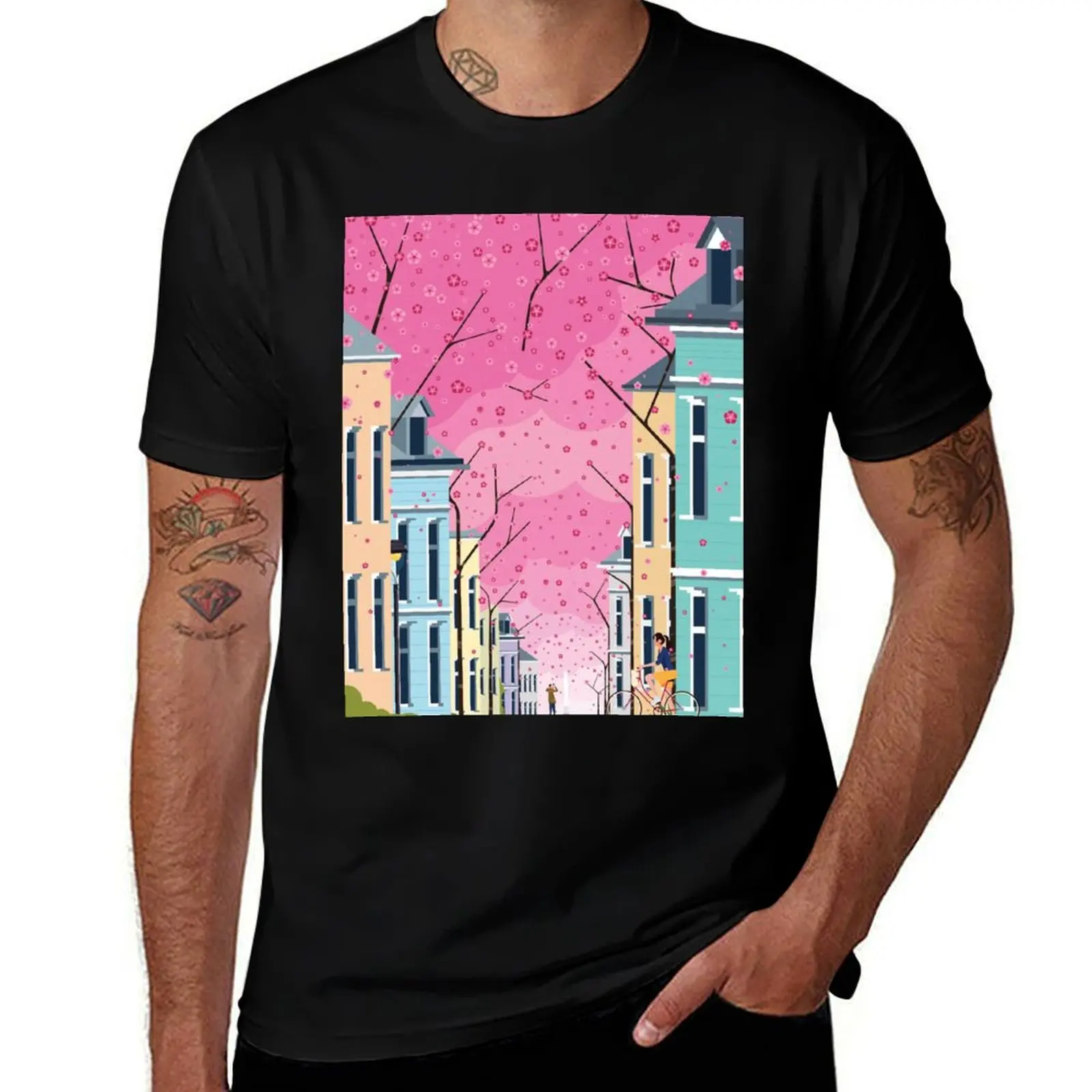 

Altstadt Bonn, ft Cherry Blossom T-Shirt man tshirt man t shirts cotton