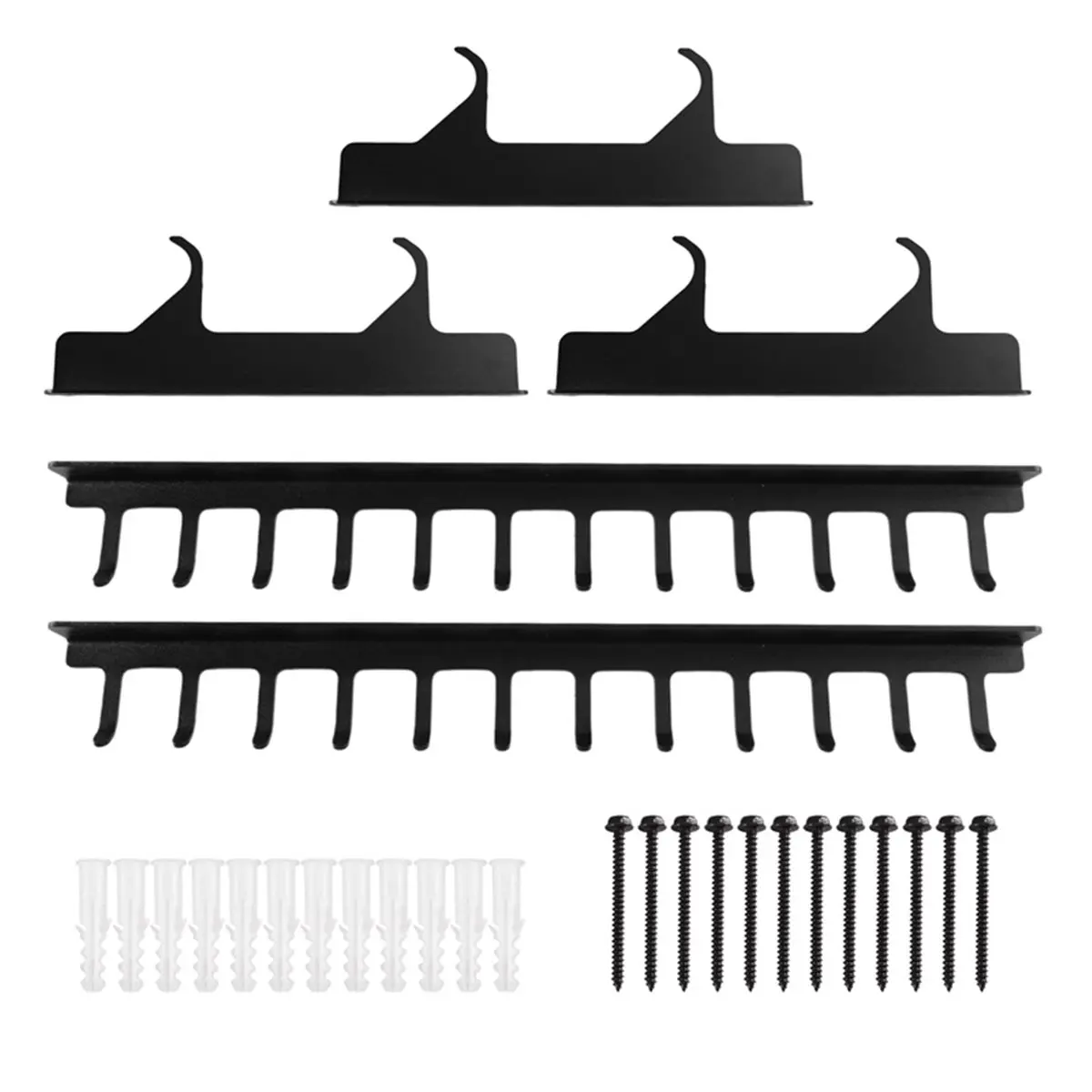 【L60A】Lat Pull Down Bar Storage Rack ,Gym Storage Wall Organizer for Lat Pulldown Attachments Cable Attachment