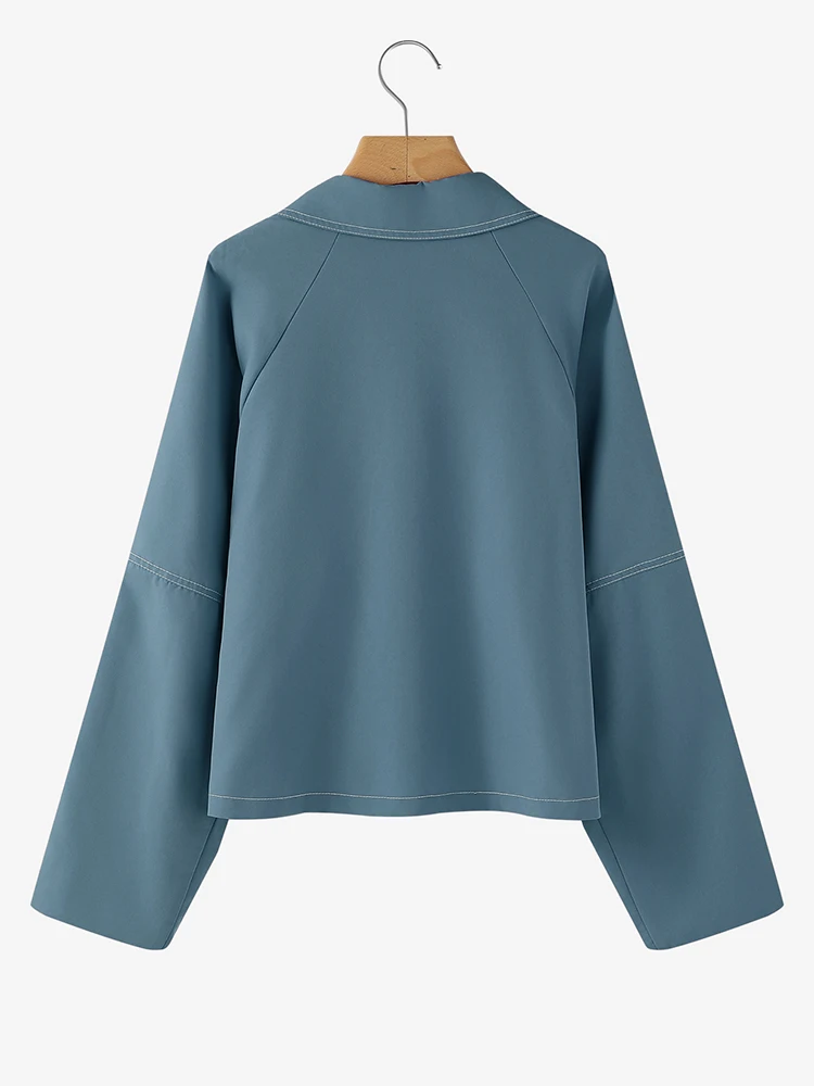 

ZANZEA Fashion Women Jackets Long Sleeve Single Breasted Casual Solid Coats 2025 Autumn Pockets Streetwear Pockets Overcoats