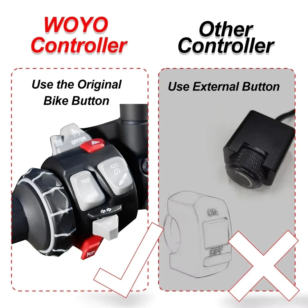 WOYO Motorcycle LED Controller for BMW GS Motorcycle Headlight CAN Bus Electrical System Controller Spotlight Assemble