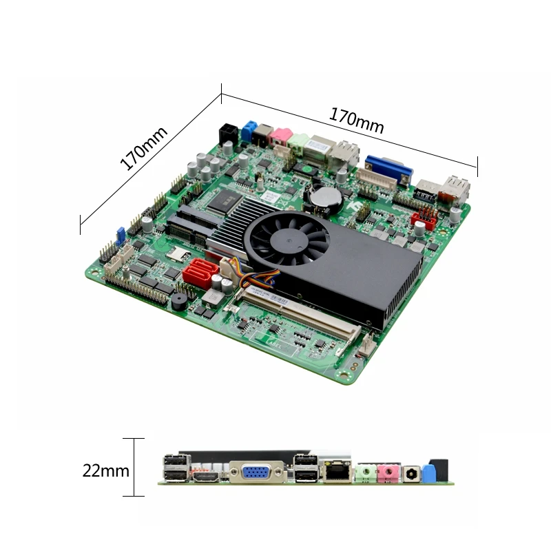 Imagem -03 - Intel Core i5 Maior Desempenho do Que 1037u Mini Itx Placa-mãe Industrial com Lan Suporte Windows xp 10 Sistemas