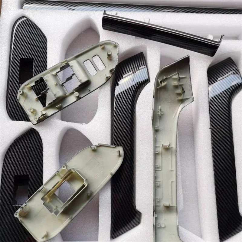 مقبض الباب الداخلي صب غطاء ألواح ترقية لتويوتا لاند كروزر برادو LC150 FJ150 2010 2011 2012 2013 2014 2015-2023 #3