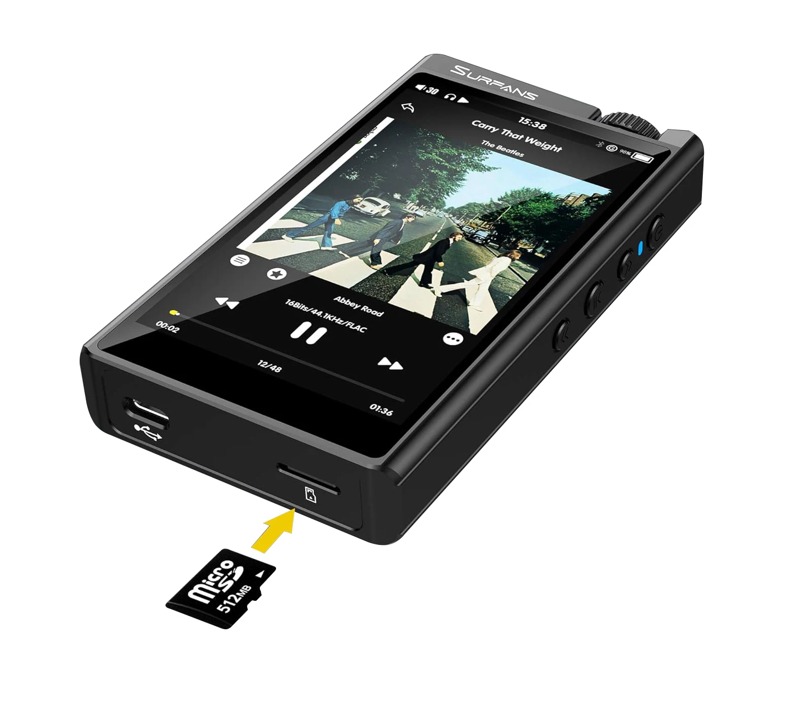 Facotry-sold HiFi Mp3 Player with Bluetooth DSD Lossless Music Player 4.0 inches touch screen 128GB