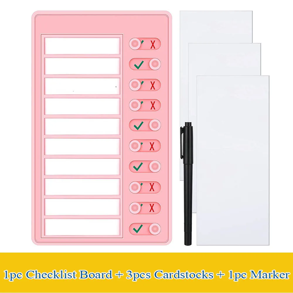 memo placa plastica para decoracao de parede tarefa diaria planejamento em branco multi proposito checklist do aluno tarefa decoracao pcs por conjunto 01