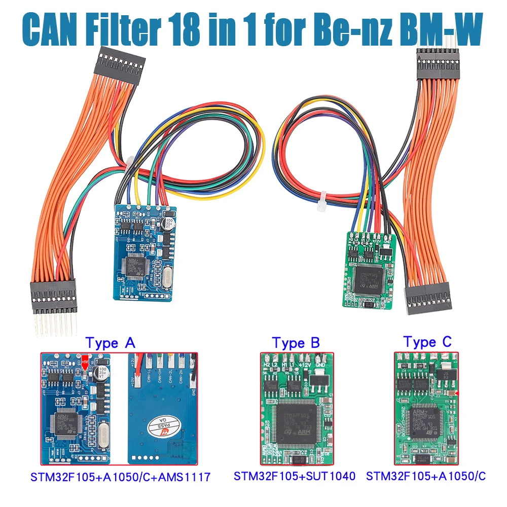 

CAN Filter 18 in 1 for Benz W222/W205/W447/204/W212/E(W207)/W246 for BM-W Universal Filter Professional Tools