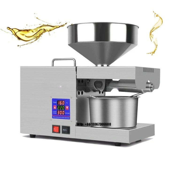 Smart Temperature  Mini Oil Press Oil Machine Sesame Sunflower Hot and Cold Oil Press