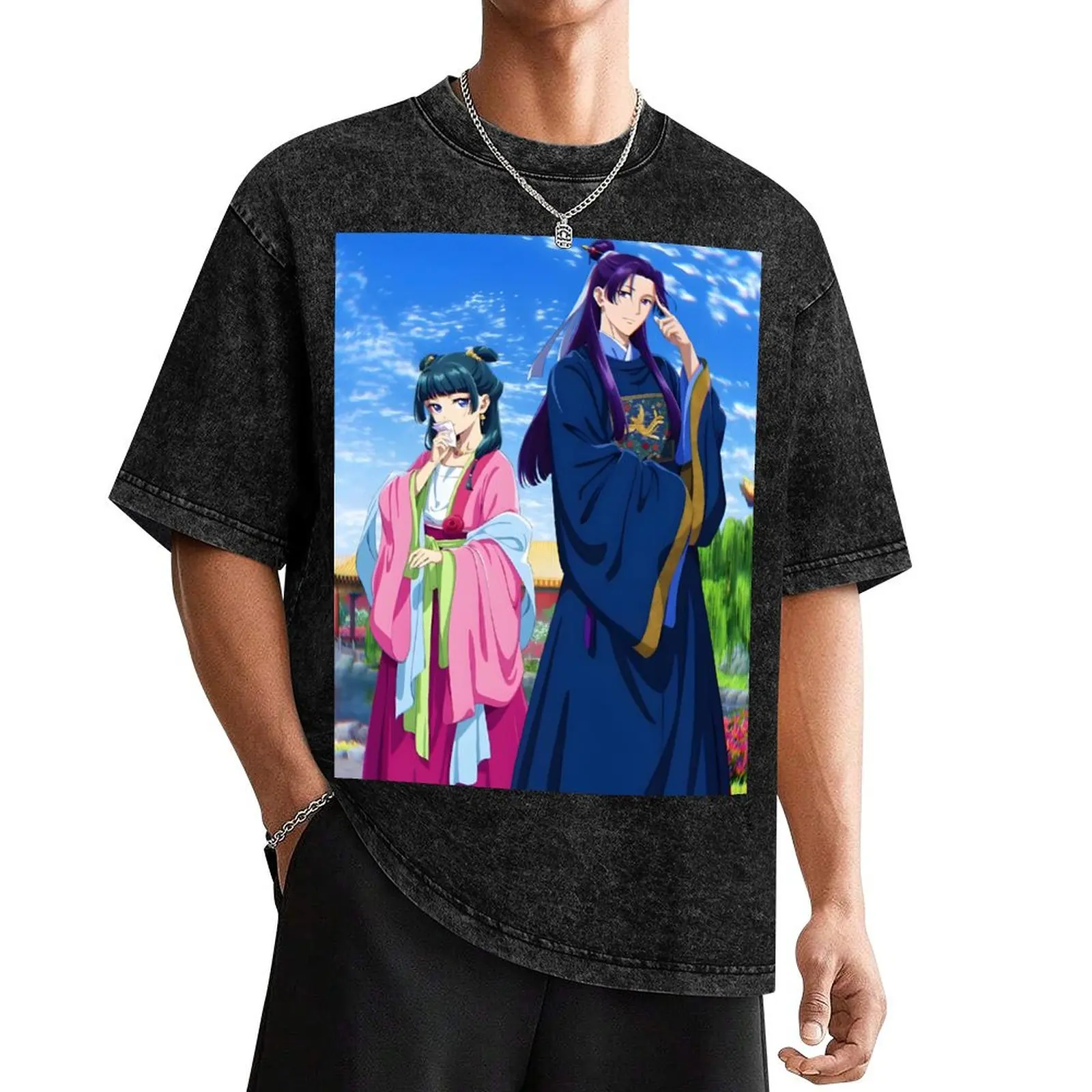 

Kusuriya no Hitorigoto - Cover image T-Shirt vintage graphic tee customizeds Men's t-shirt