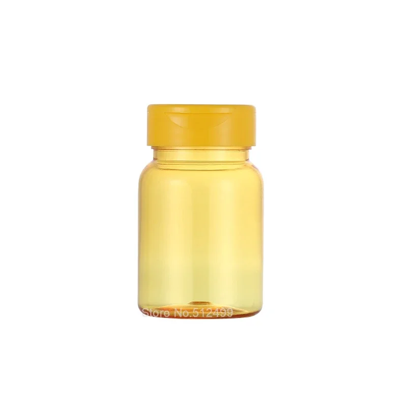 Empty 100ML white plastic Bottle with screw cap Food Grade HDPE medicine bottle pill capsule vitamin container