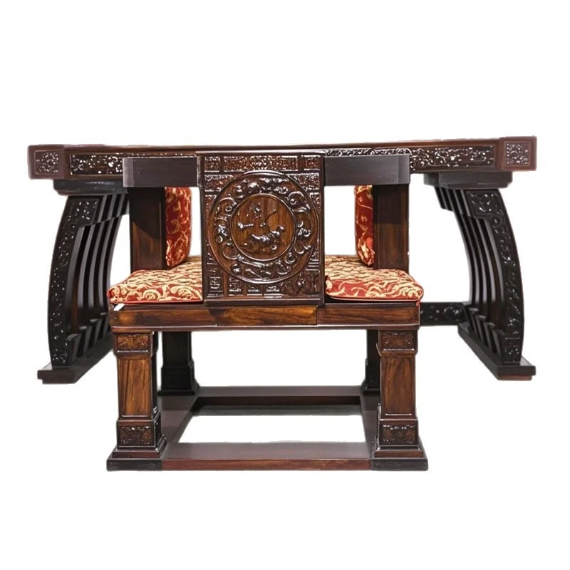 

made of solid wood, palace banquet dining table, Chinese furniture, tea and calligraphy are all-purpose, ancient style