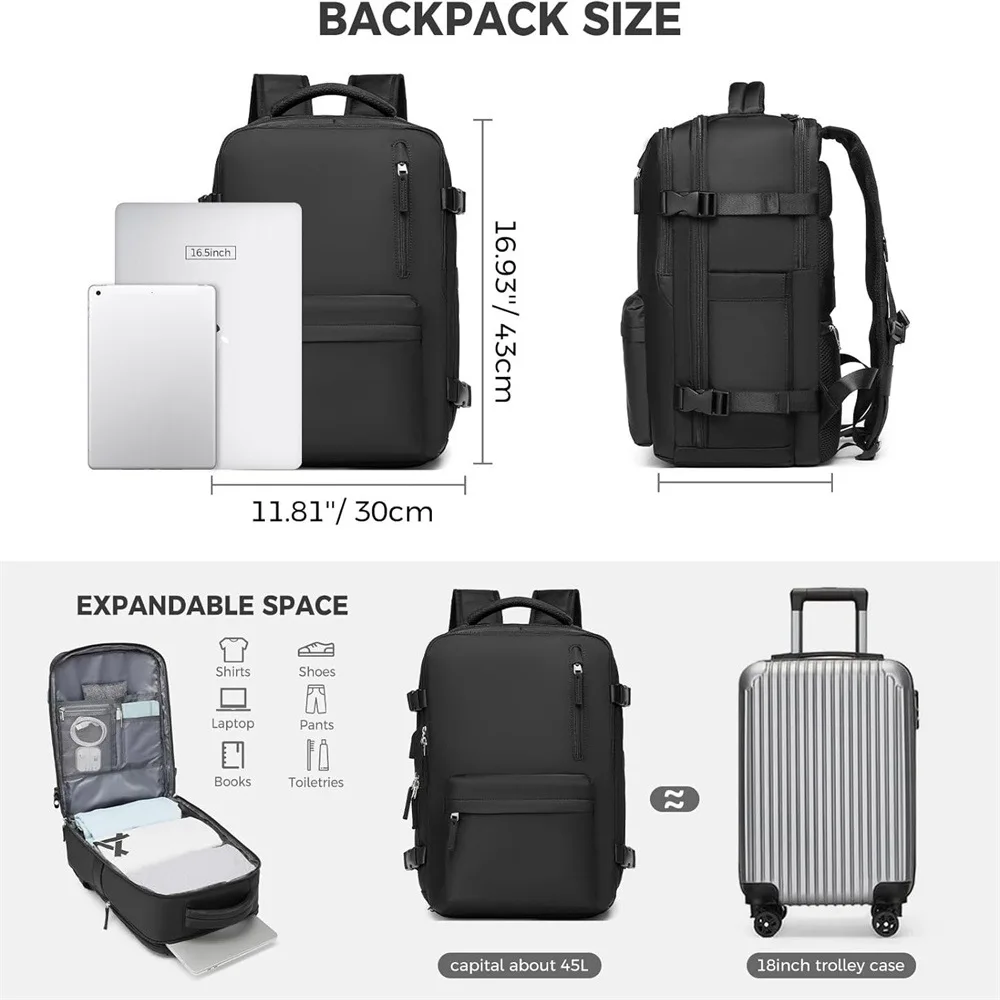 Short Trip Backpack Large Capacity School Bag Business Trip Shoulder Bag Luggage Bag Backpack College Student Laptop Bag