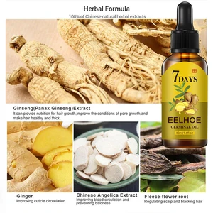 Hair growth serum, fast growth essential oil, hair care, 10/20/40ml, dense rear, ginger, promoting regeneration 11 Main Sales Essential Oil - №4