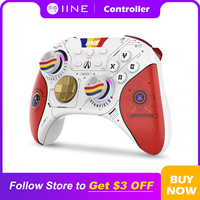 IINE Star-Field PC Controller Hall Effect Joystick & NFC Amiibo with 2.4Ghz Bluetooth Receiver for PC/Laptop/Switch/Steam/iPad