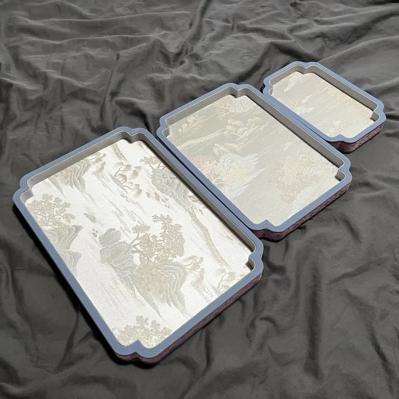 Palace Style Velvet Jewelry Tray, Luxury Jade & Gold Beads Organizer, Ramadan Kareem Gift Viewing Plate for Shop