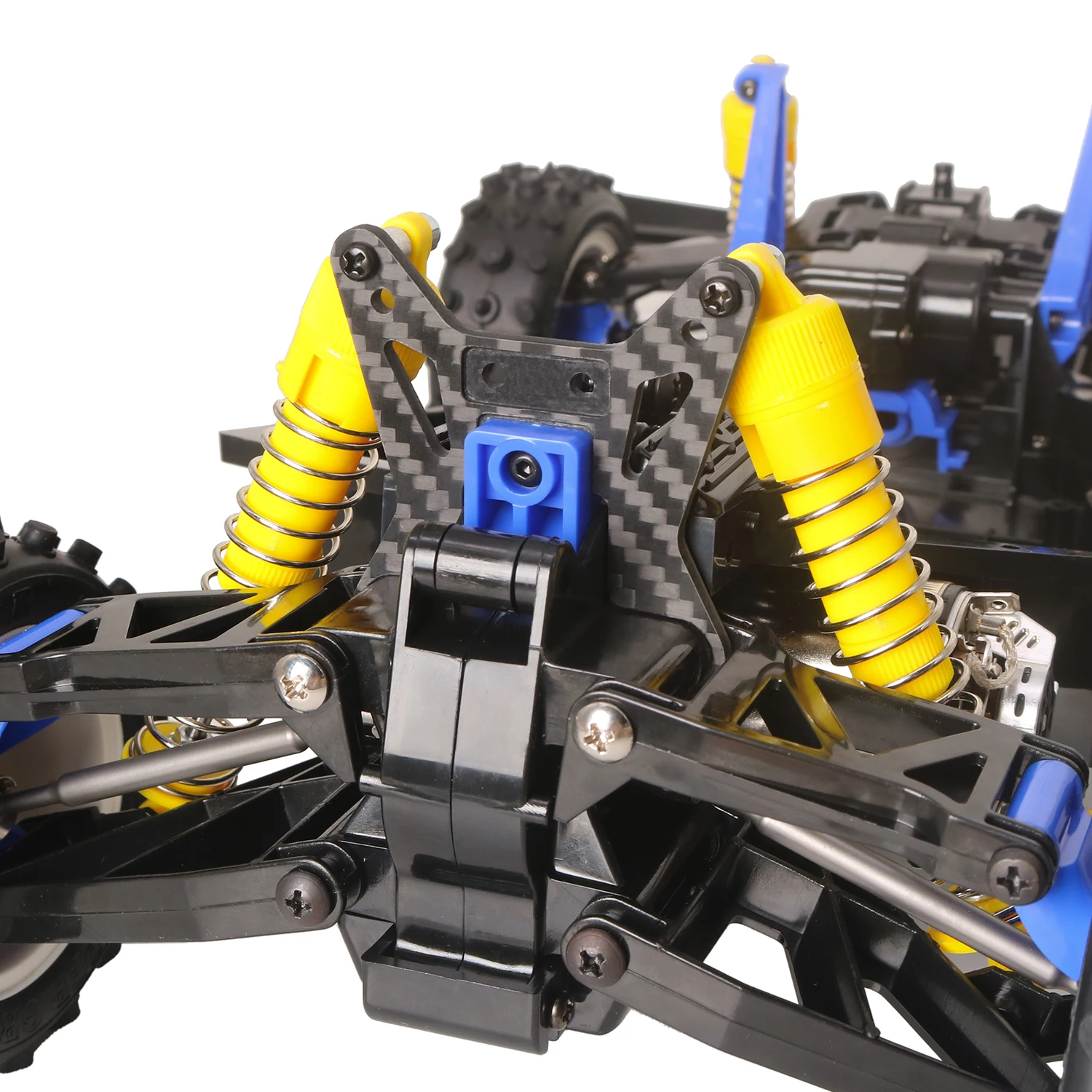 KYX سباق ألياف الكربون الخلفي صدمة برج صدمة جبل ترقيات أجزاء الملحقات ل 1/10 RC سيارة Tamiya The Bigwig 2017 #2