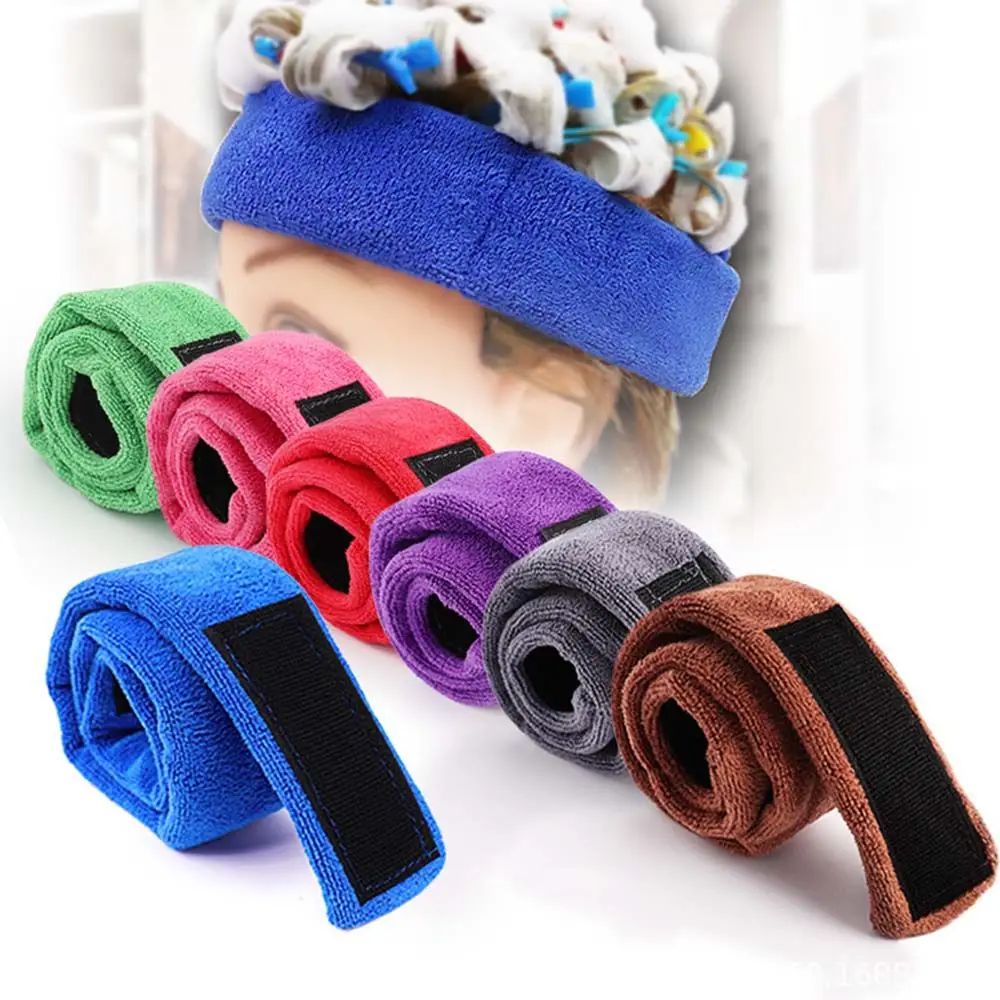 

SPA Hair Accessories Hair styling Make Up Tool Adjustable Toweling Hair Wrap Perm Facial Headband Head Stretch Band Shower Cap