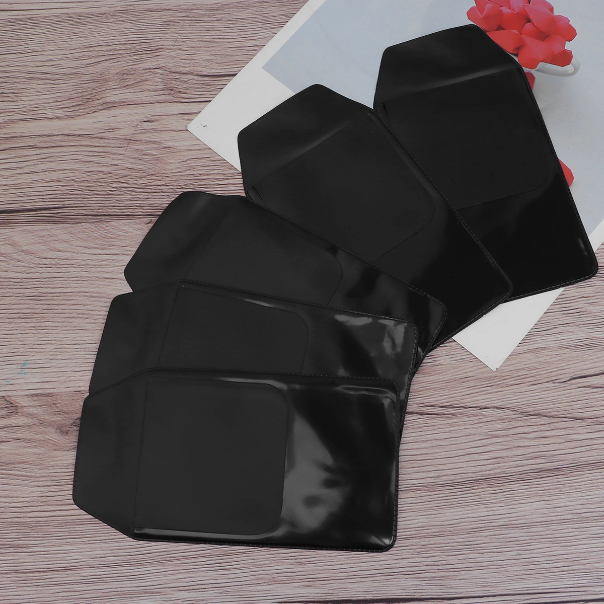 10 قطعة بولي كلوريد الفينيل مقاوم للماء القلم حامي مانعة للتسرب حقيبة أقلام رصاص مكافحة ارتداء مقاومة للخدش متعددة الاستخدام لمكتب القرطاسية المدرسية