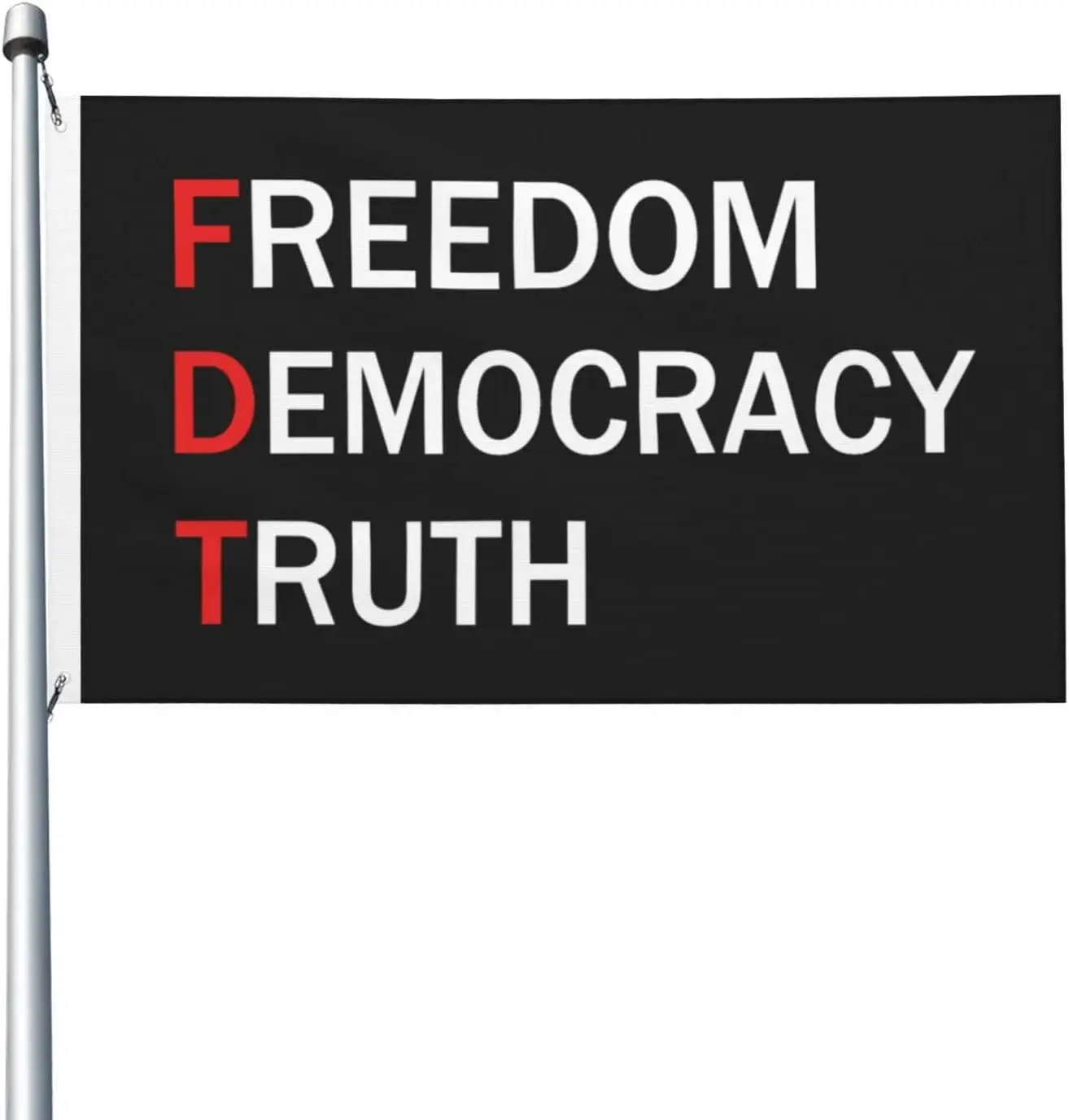 Flagicts 100% Polyester Freedom Democracy Truth Retro Flags