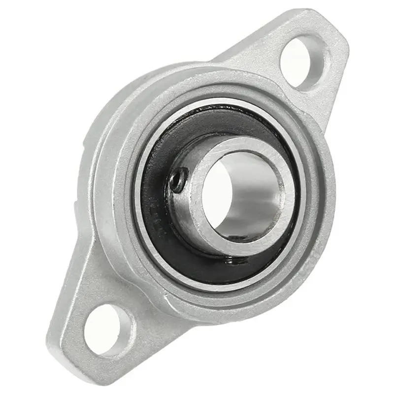 A98E-12Pcs KFL001 12mm Rolamento Autocompensador de Flange em Liga de Zinco com Alojamento Romboidal