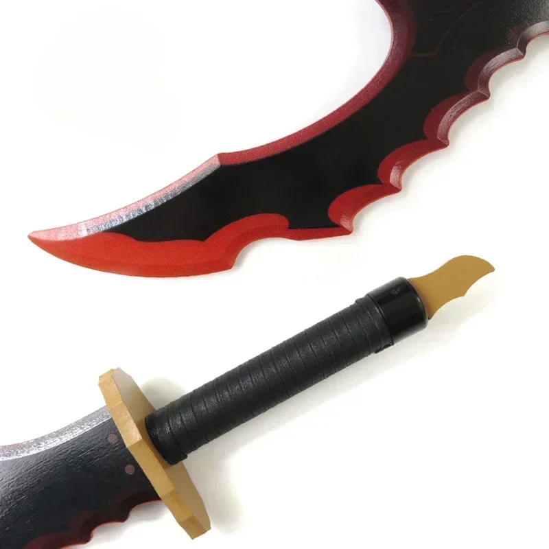 52cm/58cm Anime Solo Leveling Cheng Xiaoyu Knight Killer Fangs Toy Sword Cosplay Katana Wooden Safety Cos Performance Props Gift