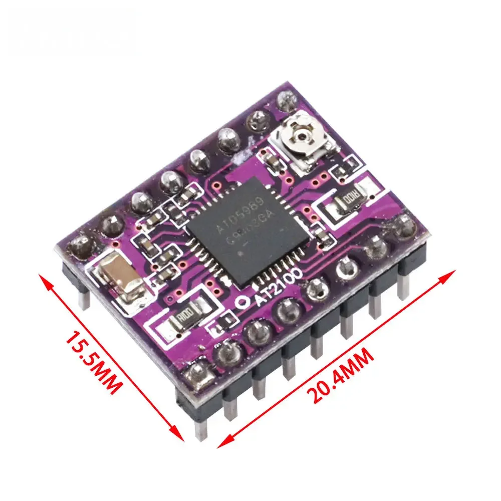 A4988/DRV8825 3D Printer StepStick Stepper Motor Drive Carrier Reprap RAMPS Upgraded version AT2100 With Heat Sink Super Silent