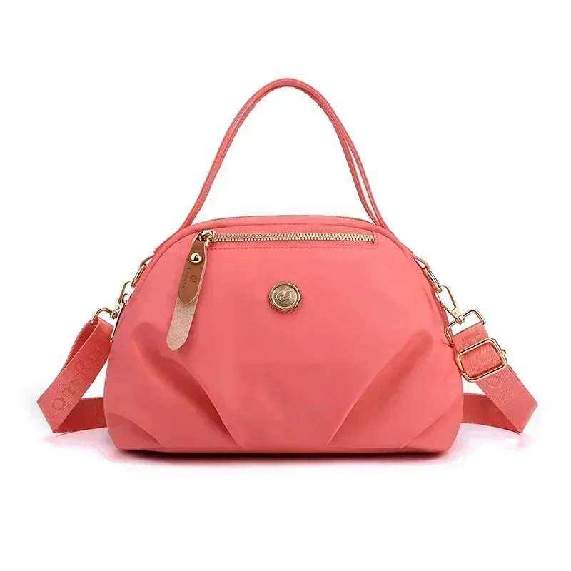 CTW8 Moda CrossBody Bag para Mulheres Messenger s Bolsa de Ombro de Nylon Impermeável Senhoras Rosa