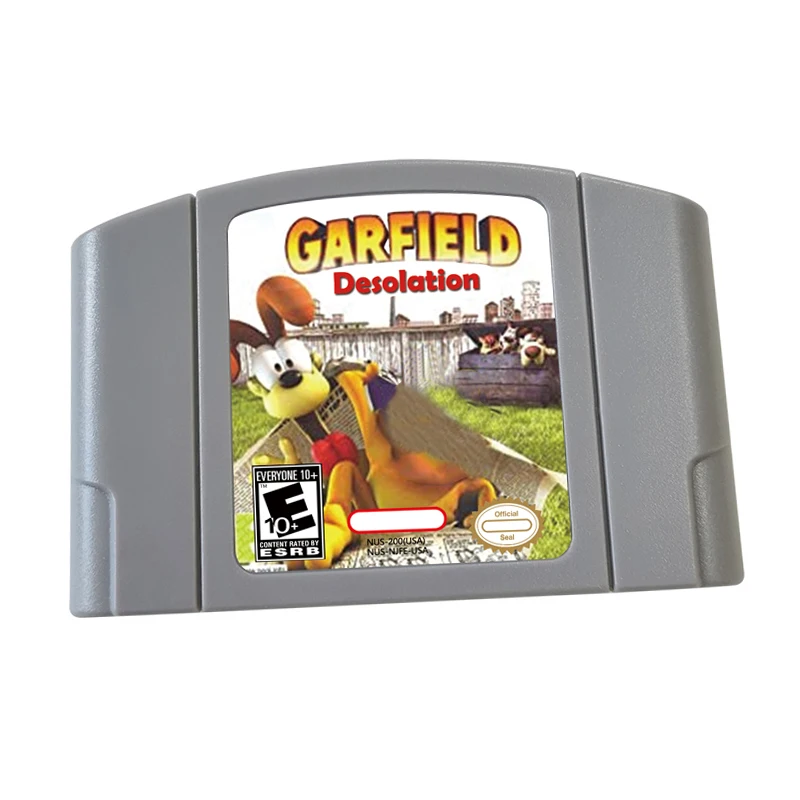 Reproduction Game Card Cartridge-GarfieldDesolation_V1   N64 for Nlnten d0 Retro Console US And EU Version