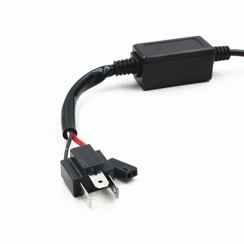 2pc H4 HID Relay Harness HI/LO bi Xenon Wiring Wire 12v auto wire adapter socket connector for h4 bi-xenon hid kit