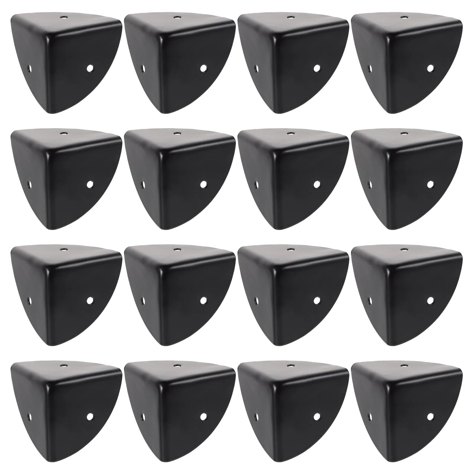 16 قطعة واقيات زوايا معدنية شديدة التحمل لحافة الصندوق وعلبة الأدوات واقي زوايا الأقواس الواقية لخزانة مكبر الصوت جدار الكرتون #1