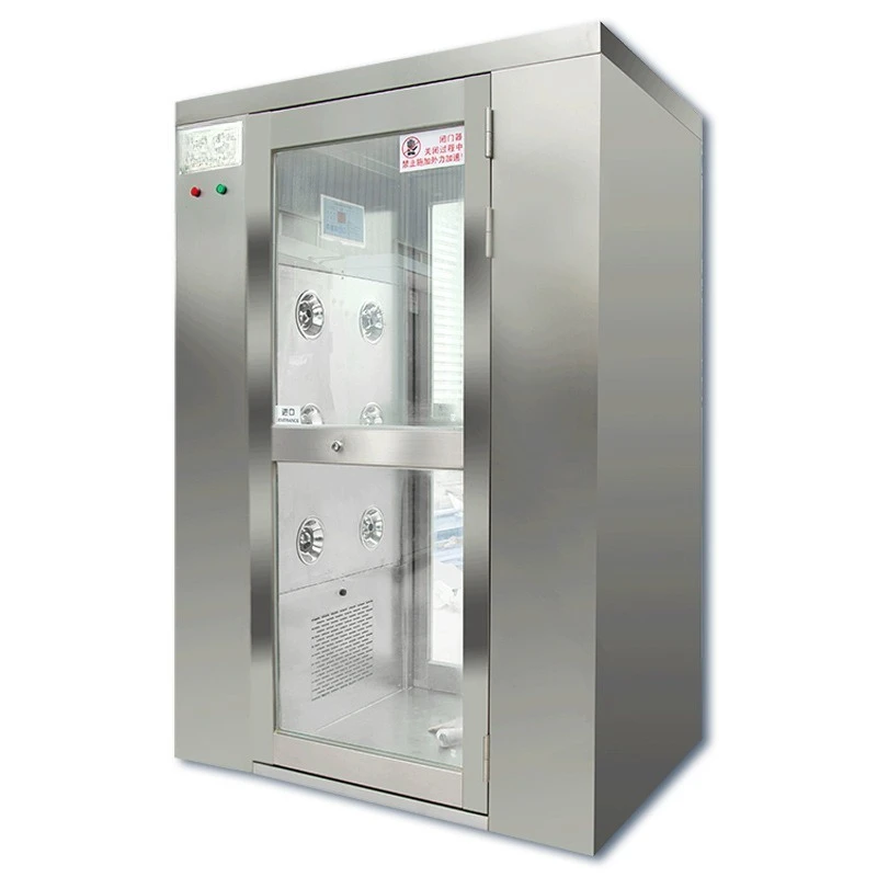 Stainless Steel Air Room Double Double Blowing Air Door Purification Workshop Air Room Freight Door