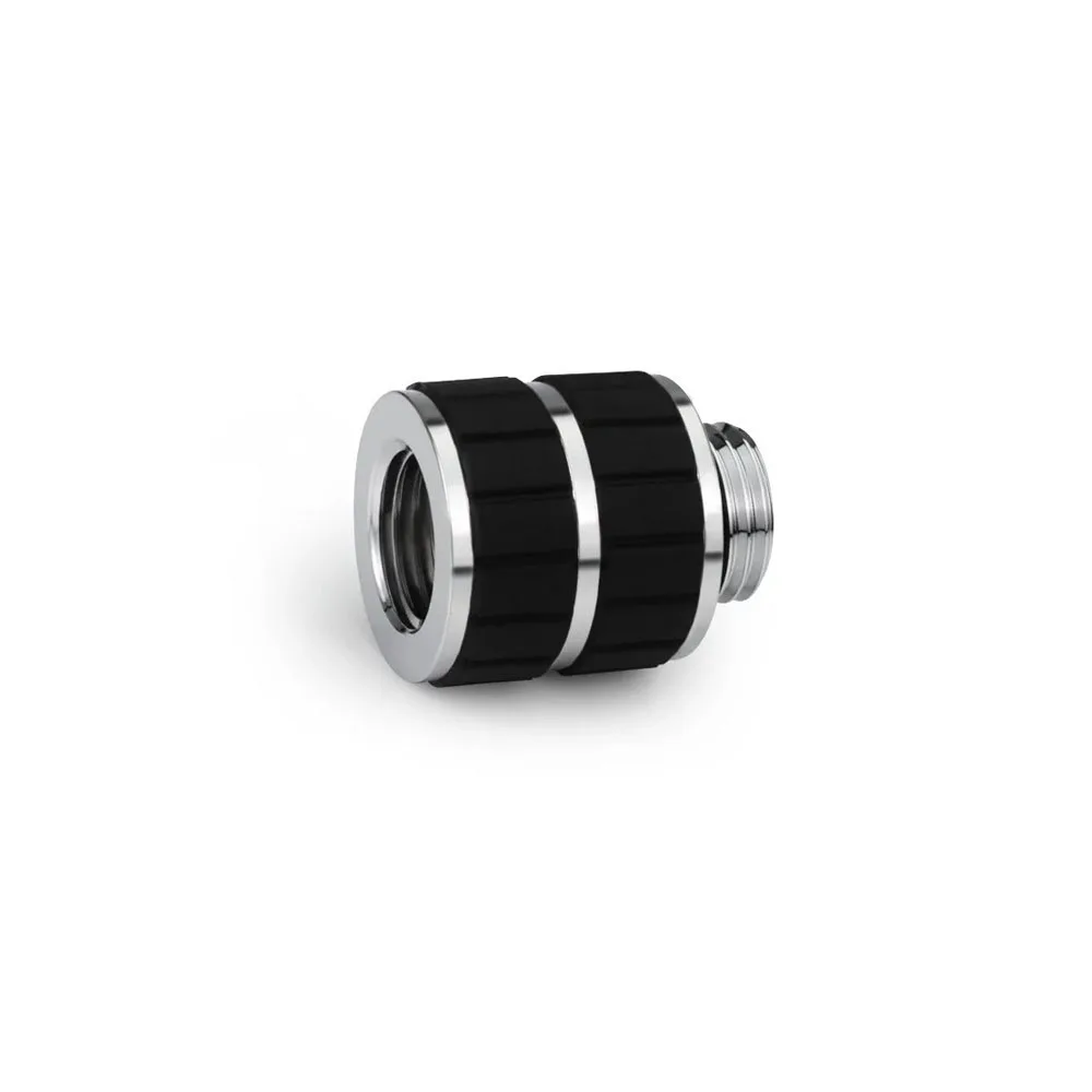 Alphacool Apex Grip Extension 10mm/20mm OT/IT G1/4 Fittings For Computer Water Cooling Build Extender,Chrome,Black
