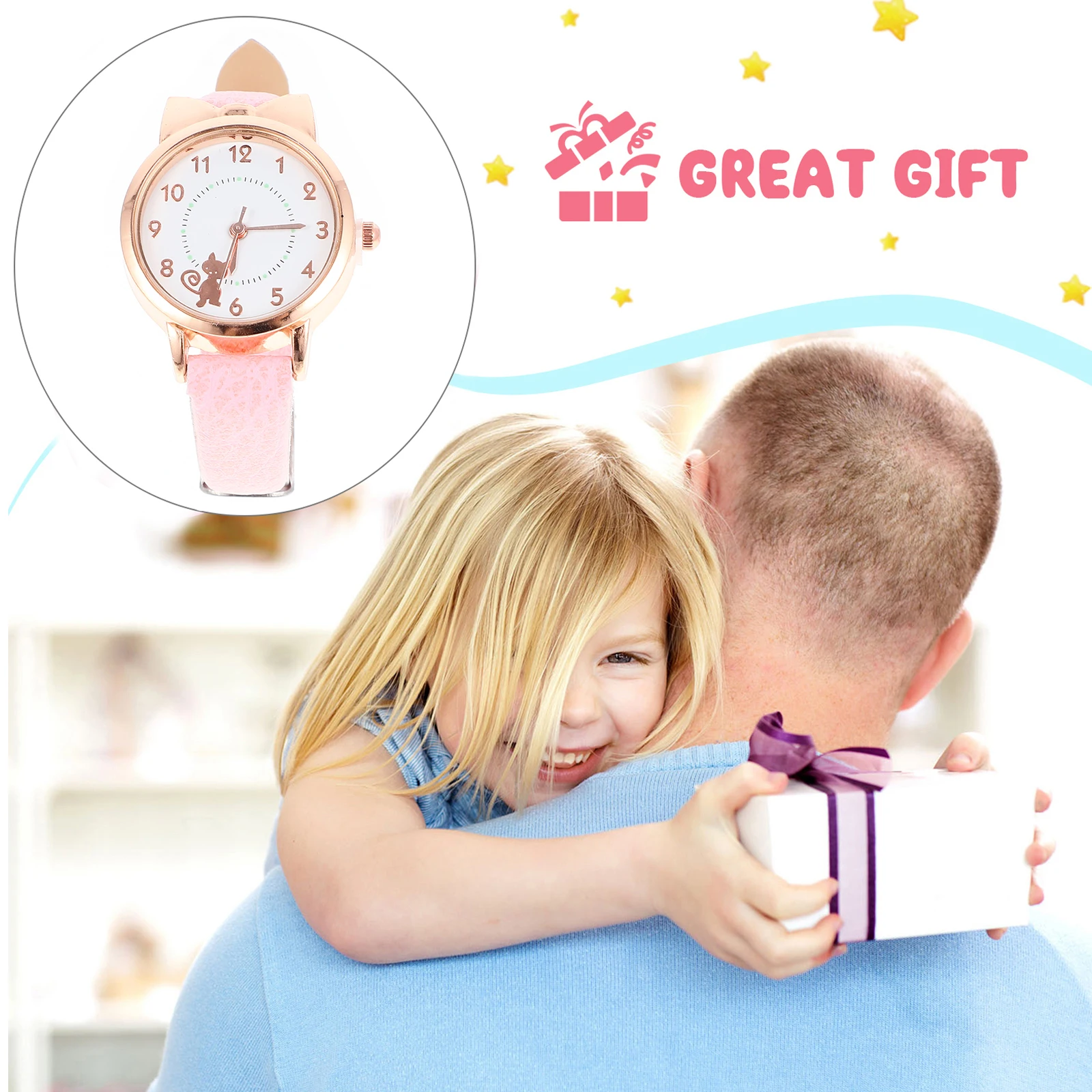 

Children's Watch for Kids Boys Girls Cartoon Pattern Glass Design Durable Metal Housing Eco-Friendly Long Lasting Outdoor