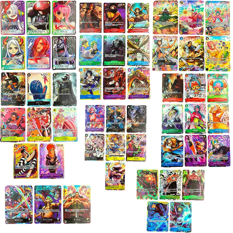 54pcs/set One Piece OP06 EB01 TCG OPCG Replica Japanese Version Zoro Reiju Luffy Sanji Nami Chopper Game Anime Collection Cards